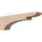 Ekena Millwork 3"W x 18"D x 6"H Thin Yorktown Rough Cedar Woodgrain TimberThane Corbel, Primed Tan CORUR03X18X06YORRCPR - alternate 1